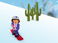 खेल Dora Snow skates