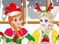 खेल Elsa And Anna Christmas Day