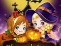 खेल Elsa And Anna Halloween Story