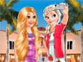 ગેમ Frozen And Rapunzel Fashion Selfie