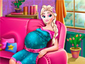 விளையாட்டு Pregnant Elsa Baby Birth