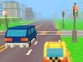 खेल Pixel Road Taxi Depot