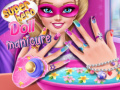 खेल Superhero doll manicure