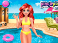 ಗೇಮ್ Mermaid Princess Pool Time