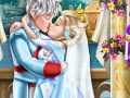 खेल Ice queen wedding kiss