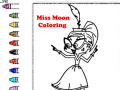 खेल Miss Moon Coloring  
