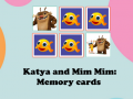 விளையாட்டு Kate and Mim Mim: Memory cards