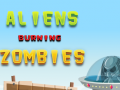 खेल Aliens Burning Zombies