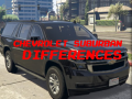 खेल Chevrolet Suburban Differences