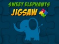 खेल Sweet Elephants Jigsaw