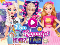 खेल Elsa and Rapunzel Princess Rivalry