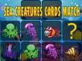 ગેમ Sea creatures cards match