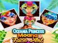 खेल Oceania Princess Moana Face Art