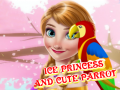 खेल Ice Princess And Cute Parrot