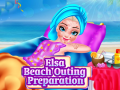 खेल Elsa Beach Outing Preparation