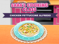 खेल Sara's Cooking Class: Chicken Fettuccine Alfredo