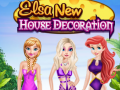 खेल Elsa New House Decoration