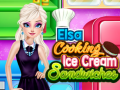 ಗೇಮ್ Elsa Cooking Ice Cream Sandwiches