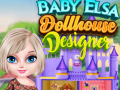 खेल Baby Elsa Dollhouse Designer