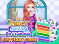 खेल Vincy Cooking Rainbow Birthday Cake