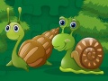खेल Cute Snails Jigsaw