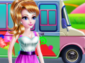 खेल Girly Ice Cream Truck Car Wash