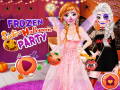 ಗೇಮ್ Frozen Sisters Halloween Party