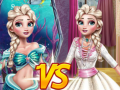खेल Elsa Mermaid Vs Princess
