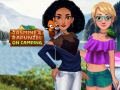 खेल Jasmine & Rapunzel on Camping