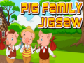 खेल Pig Family Jigsaw