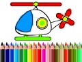 खेल Back To School Helicopter Coloring