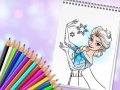 खेल Amazing Princess Coloring Book
