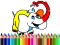 खेल Back To School: Elephant coloring