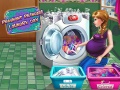 खेल Pregnant Princess Laundry Day