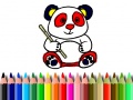 ಗೇಮ್ Back To School: Panda Coloring