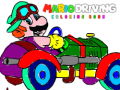 खेल Mario Driving Coloring Book