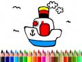 खेल Back to School: Boat Coloring
