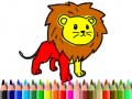 खेल Back To School: Lion Coloring Book