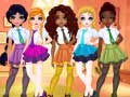 खेल Princesses BFF Rush To School