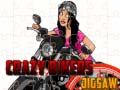 खेल Crazy Bikers Jigsaw