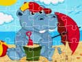 खेल Hippo Jigsaw