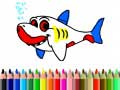 ગેમ Back To School: Shark Coloring Book
