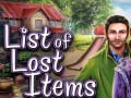 खेल List of Lost Items