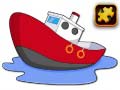 खेल Cartoon Ship Puzzle