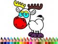 खेल Back to School: Deer Coloring Book