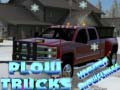खेल Hidden Snowflakes Plow Trucks
