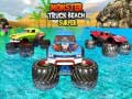 खेल Monster Truck Beach Surfing