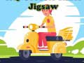 खेल City Scooter Rides Jigsaw