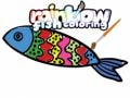 खेल Rainbow Fish Coloring