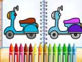 खेल Cute Bike Coloring Book